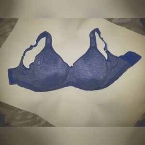 Breezies Seamless Comfort Underwire T-Shirt Bra Heather Denim 40 DDD